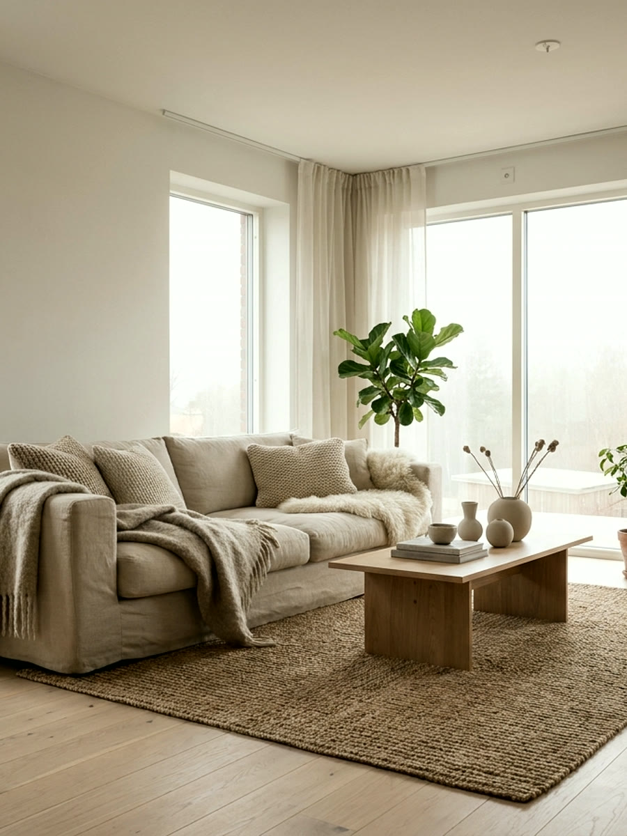 A DA Elements residence — armchairs in an arched, cove-lit alcove.