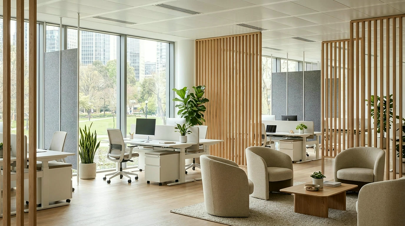 Large commercial space fit-out in progress by DA Elements.